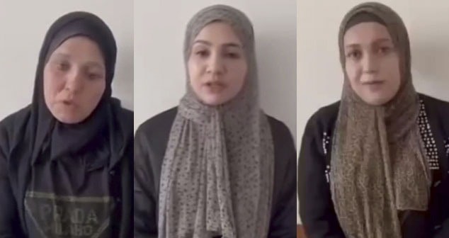 Stavropol women apologized for begging in Ingushetia. April 1, 2025. Screenshot of a video t.me/serdalo_ingushetii/54970