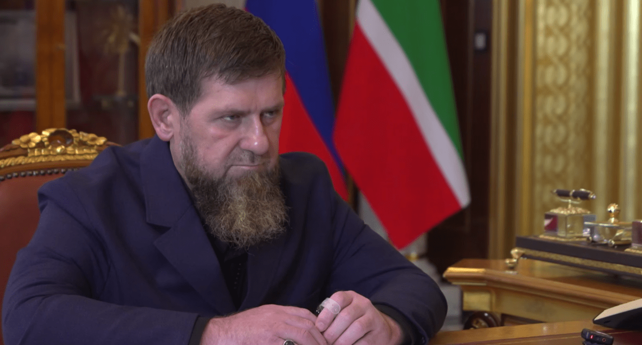 Ramzan Kadyrov. Screenshot of a video posted on his Telegram channel on April 5, 2025 https://t.me/RKadyrov_95/5618