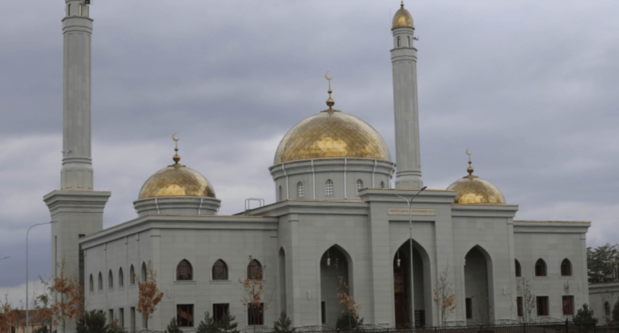 The mosque of the village of Gikalo. Screenshot of a photo posted on the Grozny Inform website on September 15, 2021 https://www.grozny-inform.ru/multimedia/photos/131725