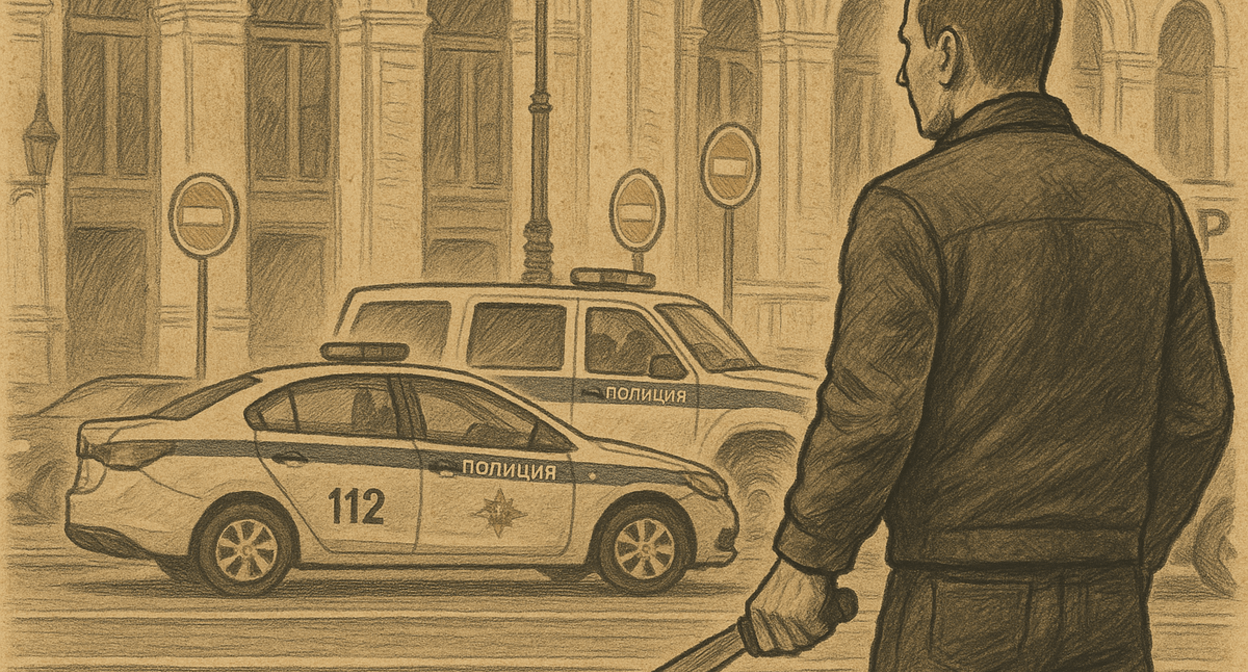 
Man with a knife: illustration created by the "Caucasian Knot" using the AI in the Copilot softwar