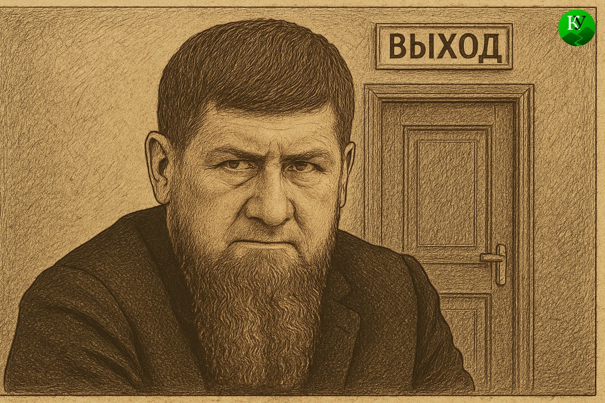 Ramzan Kadyrov. Illustration created by “Caucasian Knot” using AI in the Copilot software.