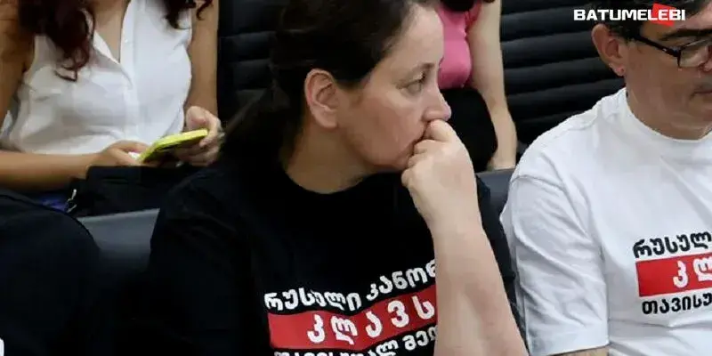 Mzia Amaglobeli. Photo: "Batumelebi". Mzia Amaglobeli. Photo: "Batumelebi".