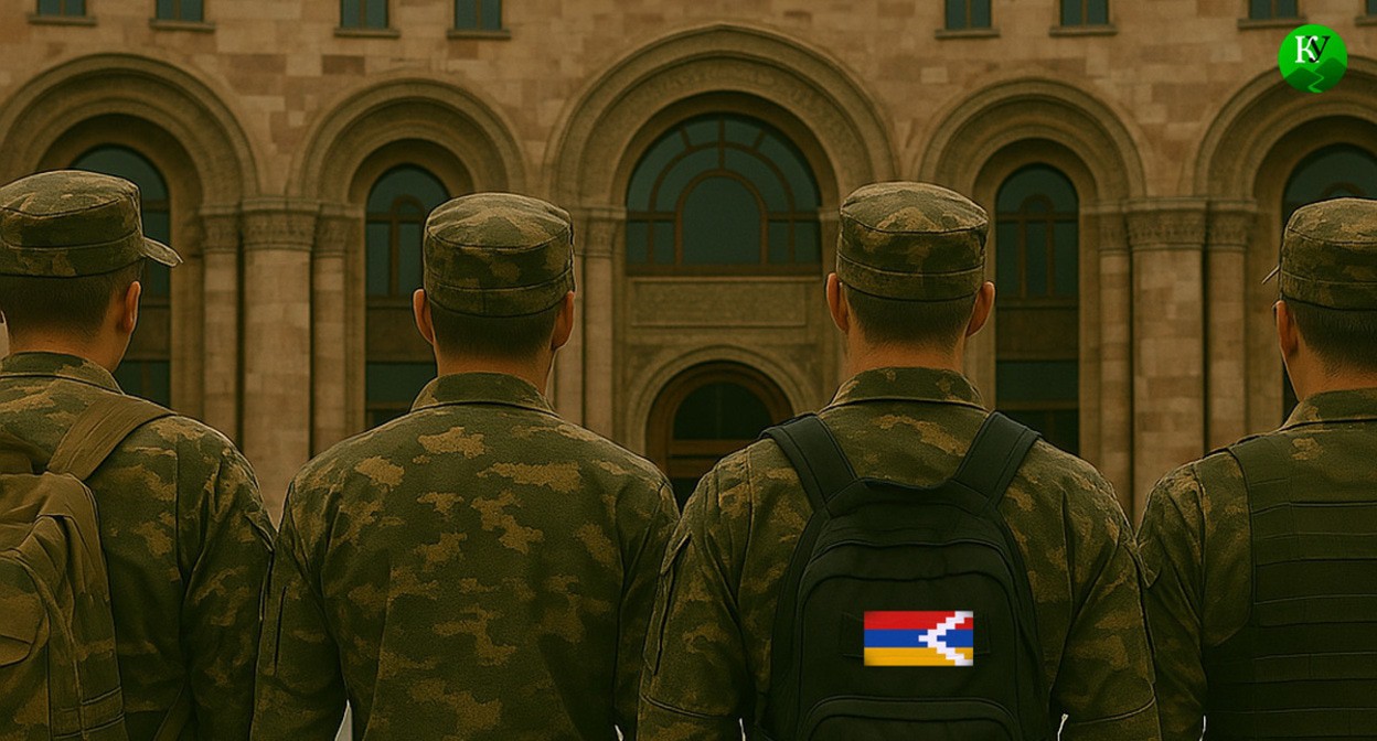 Militants in Nagorno-Karabakh. Illustration created by the “Caucasian Knot” using AI in the Copilot software.
