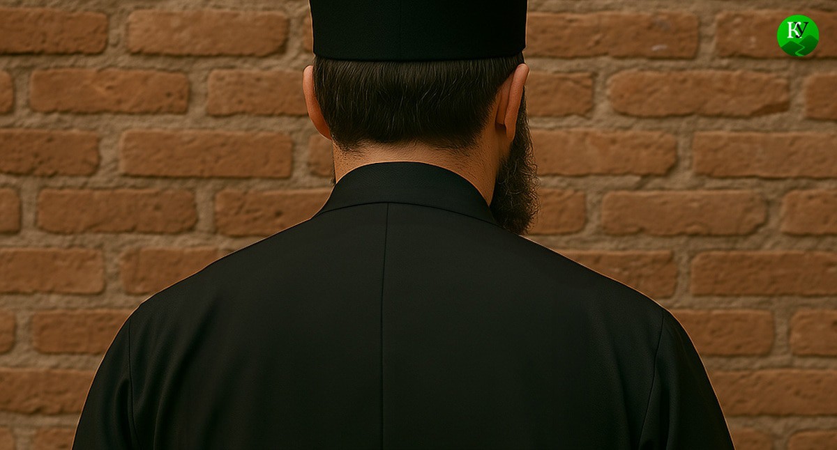 Georgian priest: the illustration created by the "Caucasian Knot" with the help of the AI in the Copilot software.