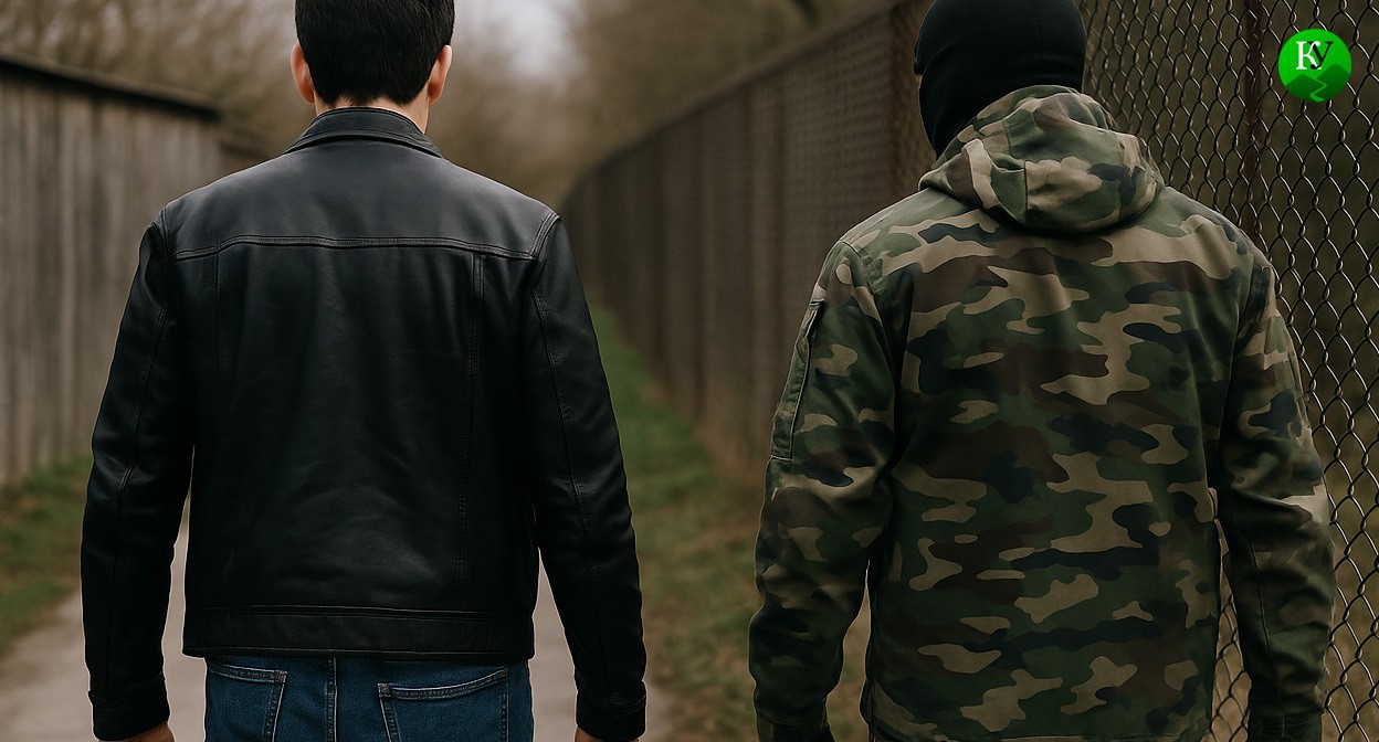 Detention. Illustration created by "Caucasian Knot" using AI in the Copilot program