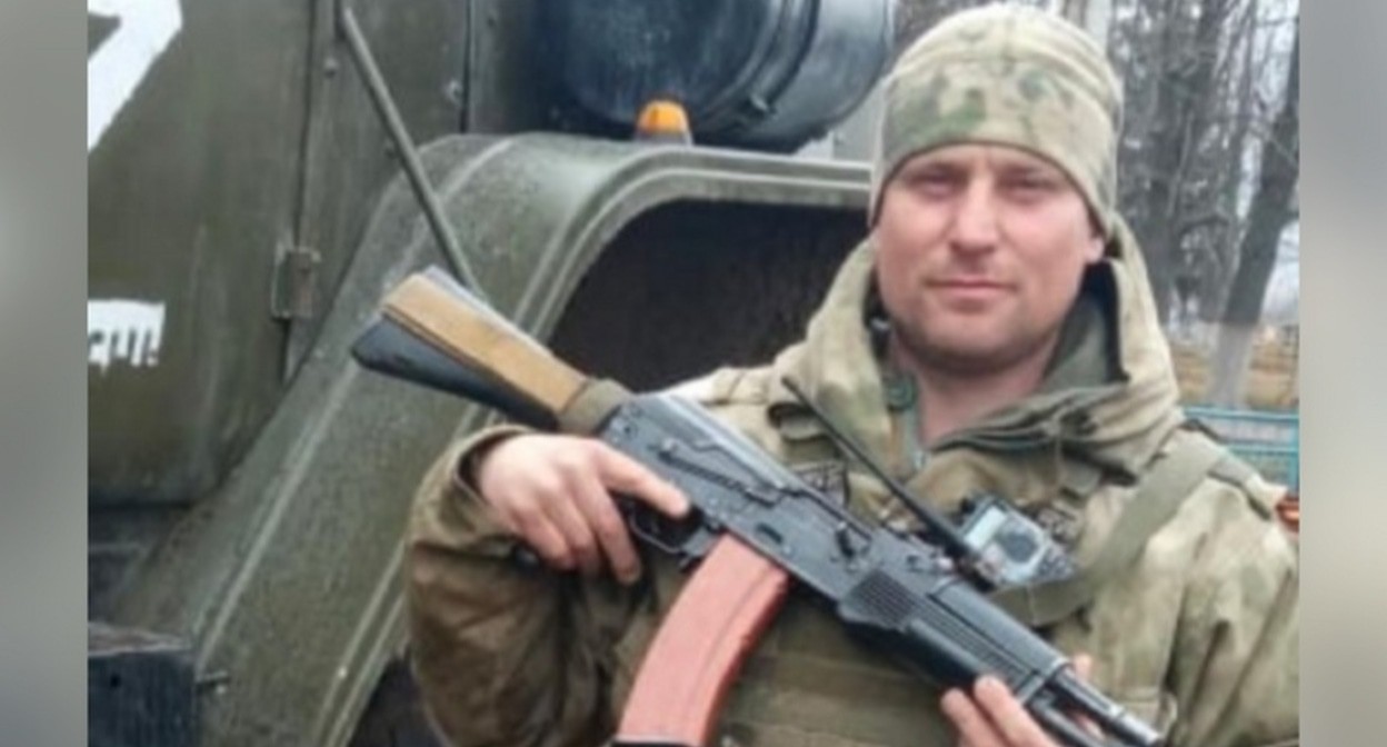 Alexander Krasavin. Photo from the Mozdok District Administration Telegram channel https://t.me/MozdokRaionAMS/5959