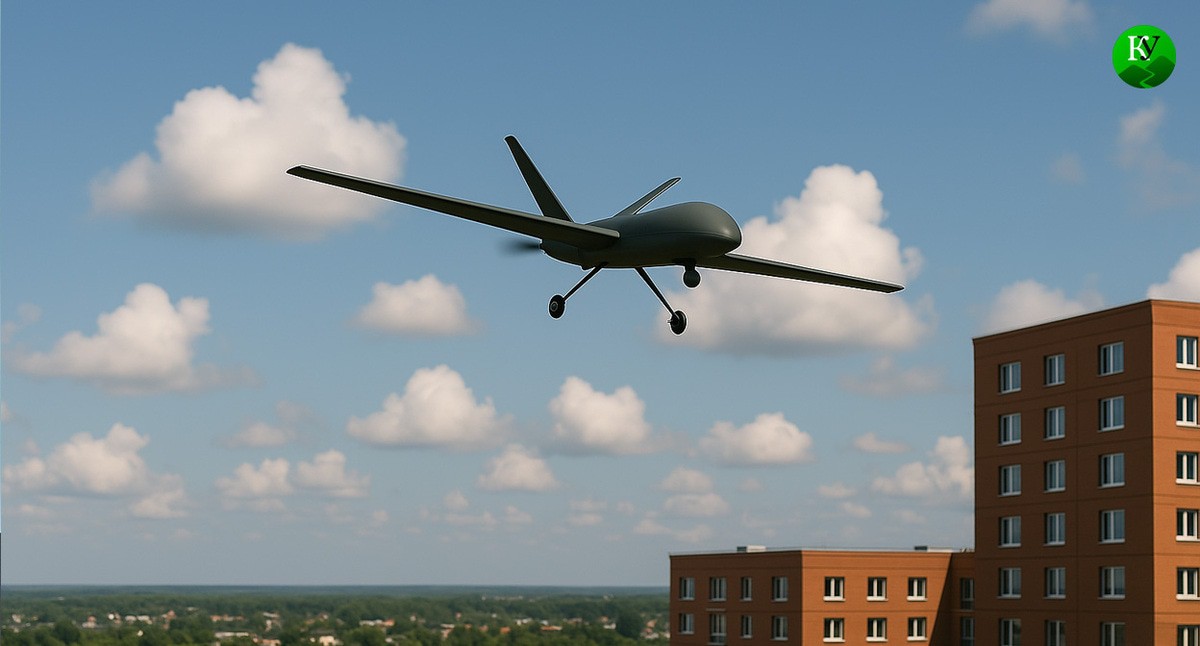 UAV in the sky. Illustration created by "Caucasian Knot" using AI in the Copilot program