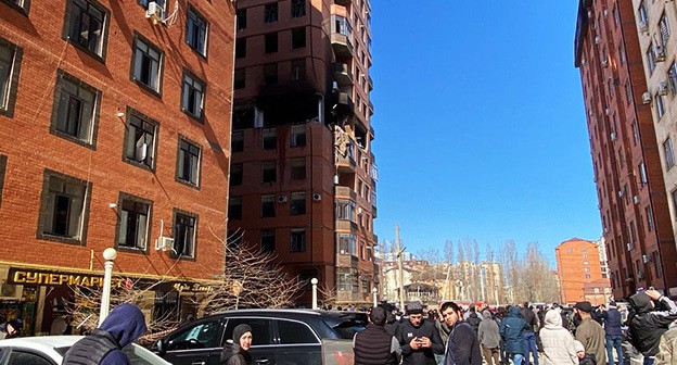 Explosion in a multi-story building in Makhachkala. March 25, 2025. Photo: https://www.riadagestan.ru/
