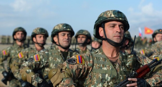 Servicemen of the Armenian army, photo: press service of the Armenian Ministry of Defense.