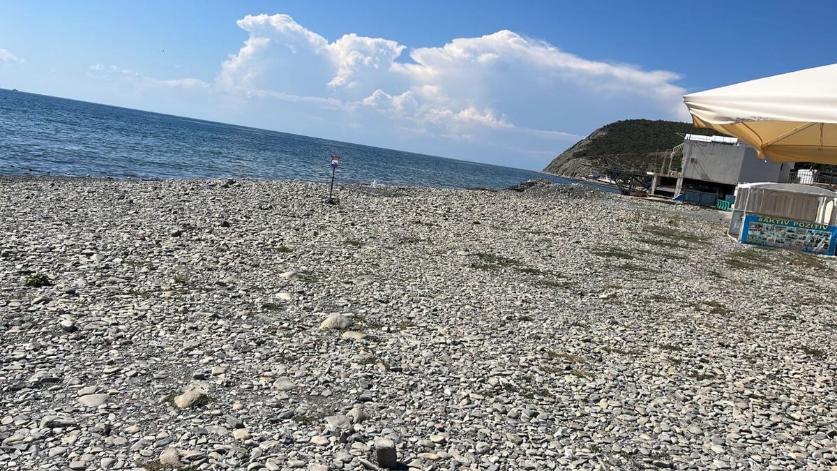 Beach in Novorossiysk. Photo: https://t.me/mtsunvrsk/33085