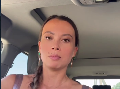 Author of the blog chokatella. Still frame of the video from her Telegram channel from 09.14.25, https://t.me/chokolatela/5787