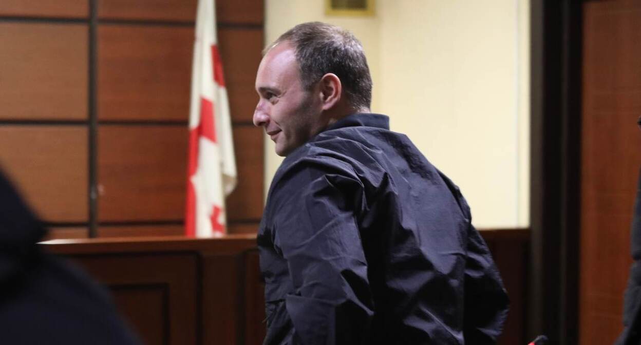 Giorgi Chikvaidze in the courtroom. Photo: https://ru.netgazeti.ge/67776/