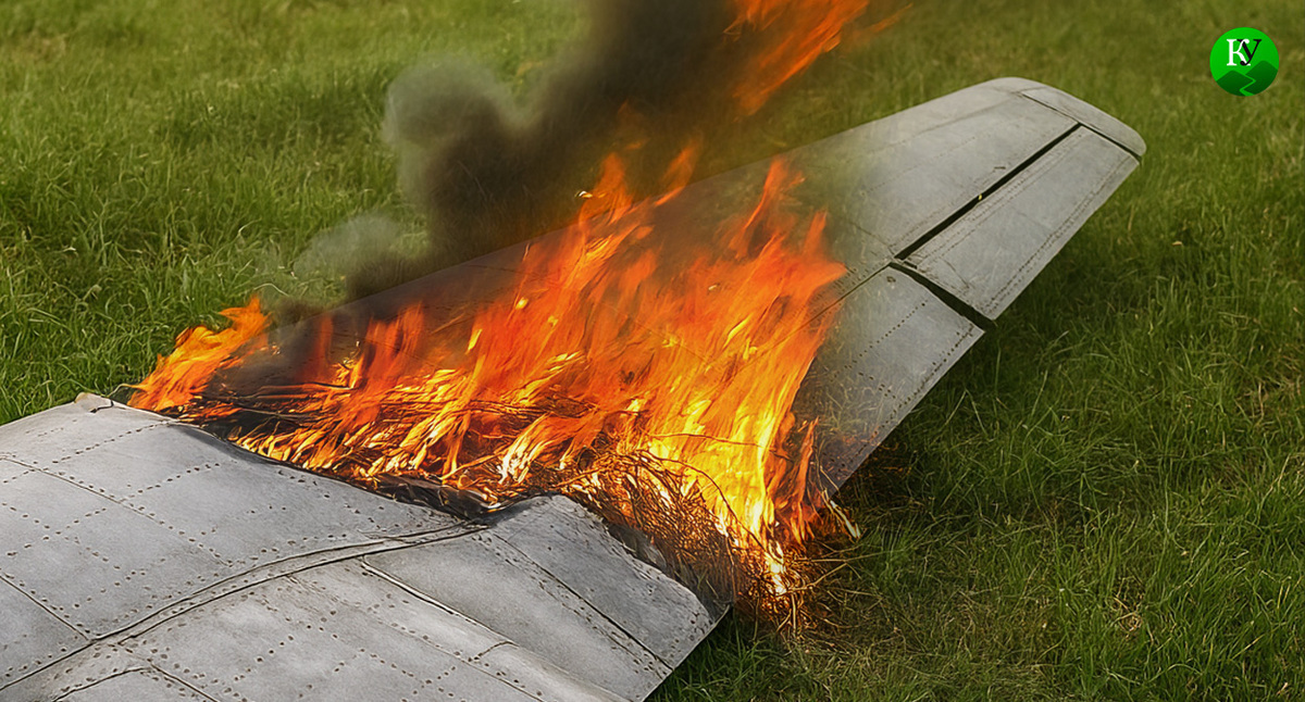 UAV wreckage. Illustration created by the "Caucasian Knot" using AI in the Copilot program.