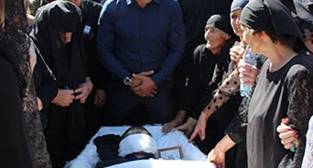 Inal Dzhabiev's funeral. Photo: http://alaniainform.org/