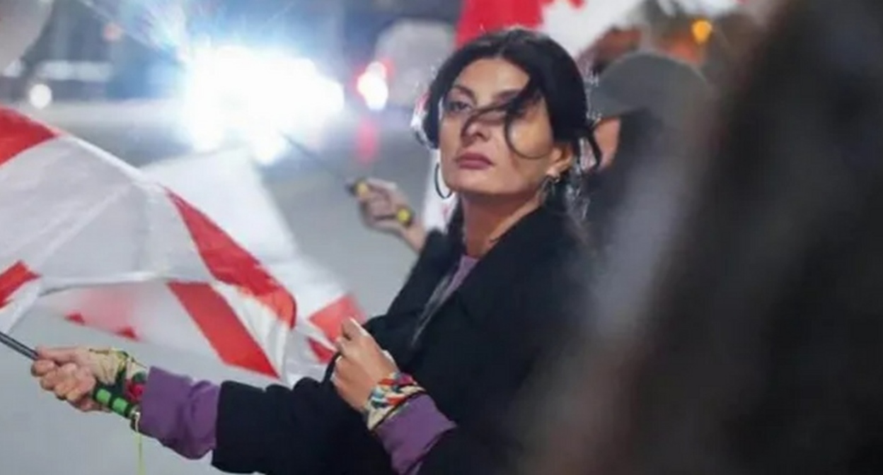 Tata Peradze. Photo: "Interpressnews" https://www.interpressnews.ge/ru/article/171576-zaderzhana-chlen-koalitsii-za-peremeny-tata-peradze