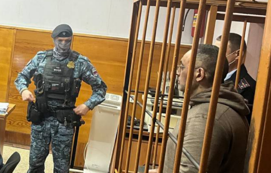 Vidadi Mustafayev in court. Screenshot from a photo from the press service of the Sverdlovsk Region courts, December 3, 2025, https://t.me/ekboblsud/4714.