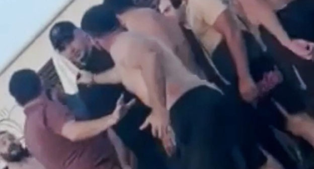 Conflict in the Luhansk basin. Screenshot from a video from Max Divnich's Telegram channel.