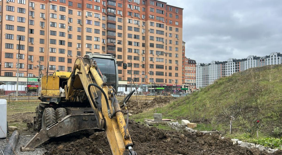 Residents of houses on Bat'manova Street remain without water. Screenshot from a photo by the Kaspiysk administration from January 10, 2026, https://t.me/admkasp/25854.