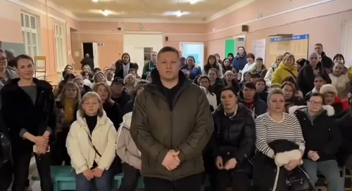 Still from a video message from parents of children in Volzhsky. Photo: Typical Volzhsky / Telegram channel
