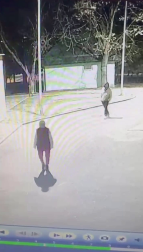 Still: Rustam Nogmov follows pensioner Nina Selezneva before her murder. Photo: Gazeta Yuga / Telegram channel