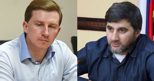 Alexey Kopaygorodsky (left) and Ullubiy Khanmurzaev. Collage of the "Caucasian Knot". Photo by Elena Sineok, Yuga.ru, Buinaksky district/VKontakte