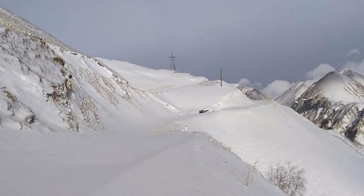Kharibsky Pass. Photo: Gumbetovsky District Administration http://mo-gumbet.ru/news/Haribskij-pereval-zakryt-iz-za-nepogody/