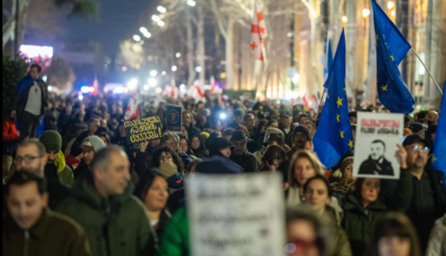 Participants in the march. Screenshot of a Publika photo from March 14, 2026, https://www.facebook.com/photo?fbid=1705536594179217&set=pb.100041686795244.-2207520000 (the activities of Meta, the company that owns the social network, are prohibited in Russia). Participants in the march. Screenshot of the photo Publika from 03/14/26, https://www.facebook.com/photo?fbid=1705536594179217&set=pb.100041686795244.-2207520000 (the activities of Meta, the company that owns the social network, are prohibited in Russia).