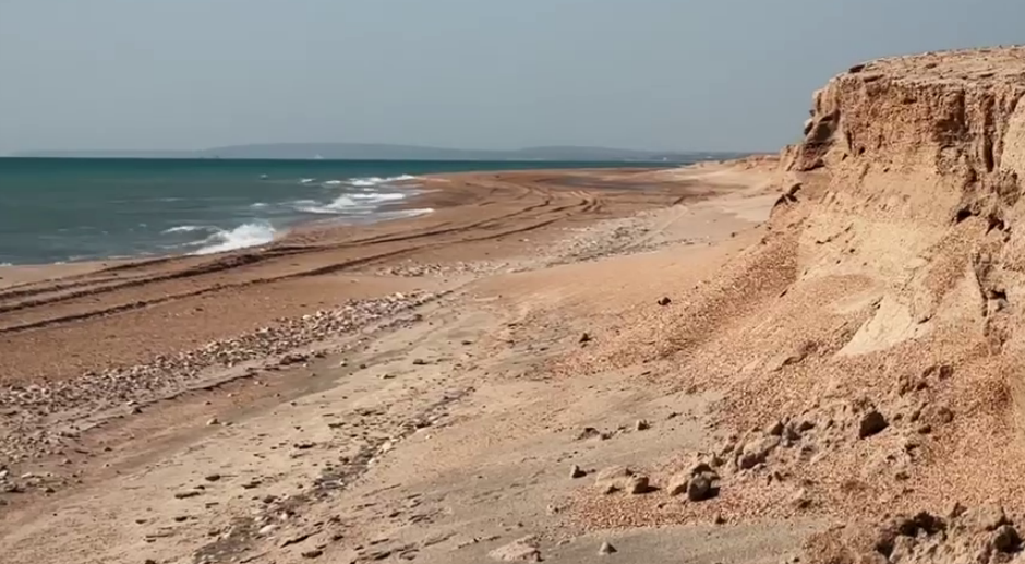 Bugayskaya Spit. Still from a video from the Telegram channel "Volunteers of the SSL" from March 16, 2026, https://t.me/setisitolopata/2714. Bugayskaya Spit. Still from a video from the Telegram channel "Volunteers of the SSL" from March 16, 2026, https://t.me/setisitolopata/2714.