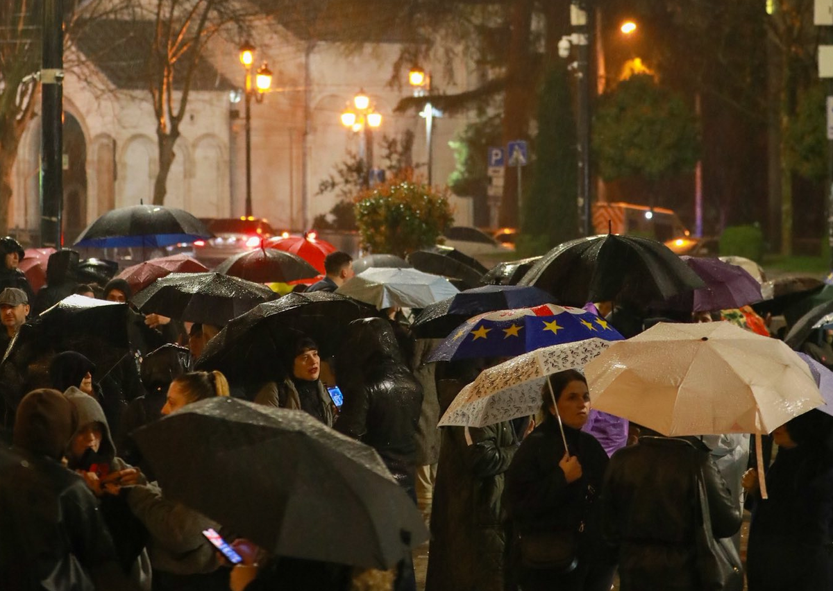 Pro-European protests in Tbilisi continue for the 483rd day in a row. Photo: MO SE / Facebook Pro-European protests in Tbilisi continue for the 483rd day in a row. Photo: MO SE / Facebook