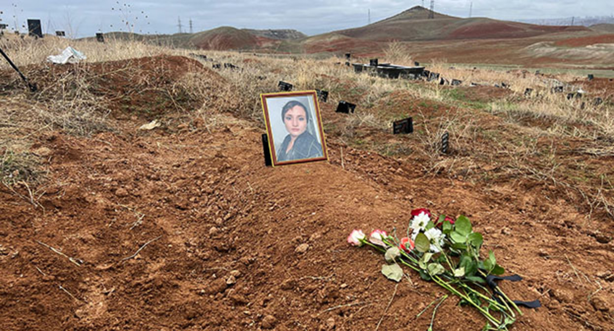Ayshat Baymuradova was buried in Yerevan on March 27, 2026. Photo: https://t.me/svobodapodcast/1166 Ayshat Baymuradova was buried in Yerevan on March 27, 2026. Photo: https://t.me/svobodapodcast/1166