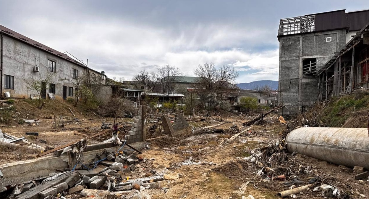 The aftermath of the flood in Makhachkala. Photo courtesy of the city administration https://t.me/makhachkalaofficial/21800