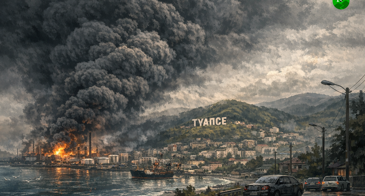 Tuapse. Illustration created by the "Caucasian Knot" using AI in the Copilot program.