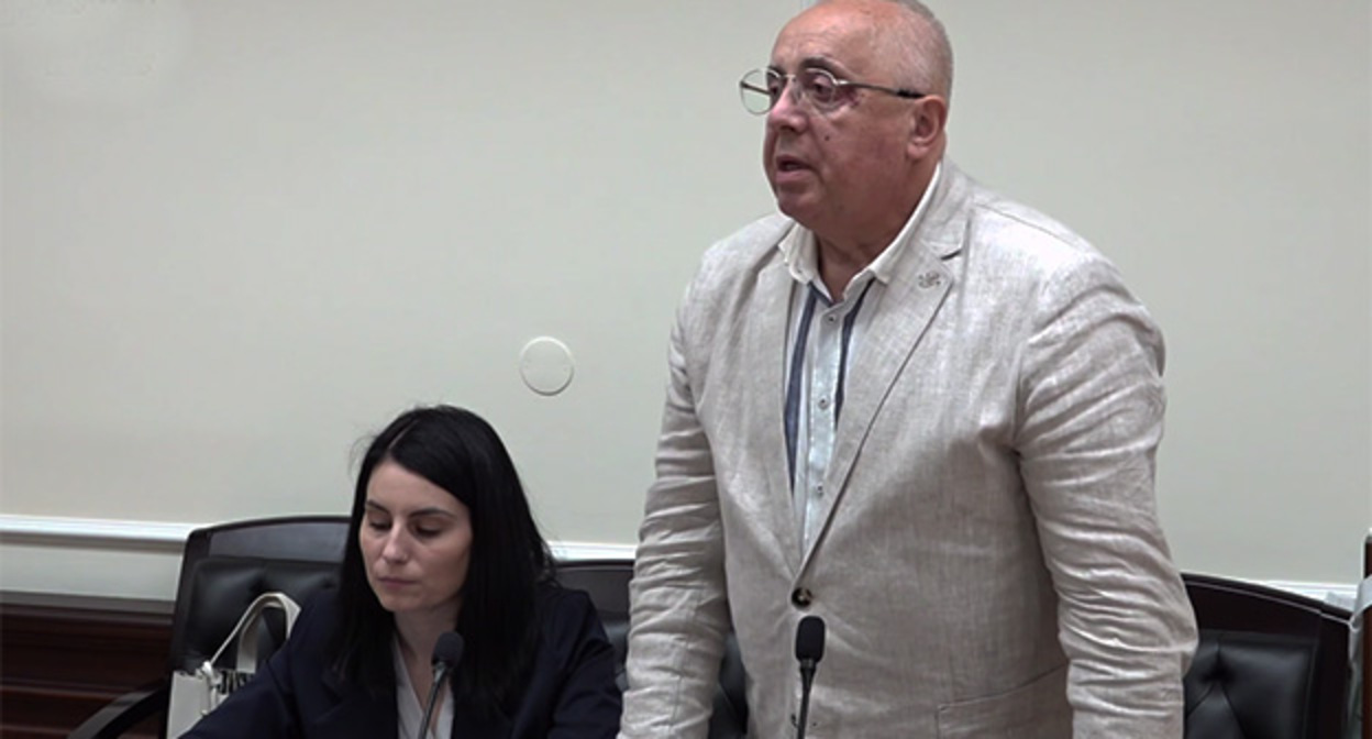 Mikhail Khripunov. May 19, 2026. Video screenshot: https://t.me/sovetsudey/940 Mikhail Khripunov. May 19, 2026. Video screenshot: https://t.me/sovetsudey/940
