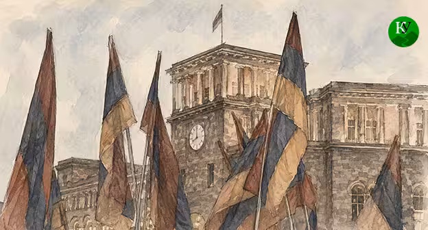 The Armenian Parliament. Illustration created by the "Caucasian Knot" using AI in the Copilot program. The Armenian Parliament. Illustration created by the "Caucasian Knot" using AI in the Copilot program.