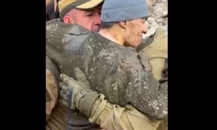 One man was rescued. Still from Albert Rabuev's Telegram channel, May 24, 2026, https://t.me/itonrabuev/2231.
