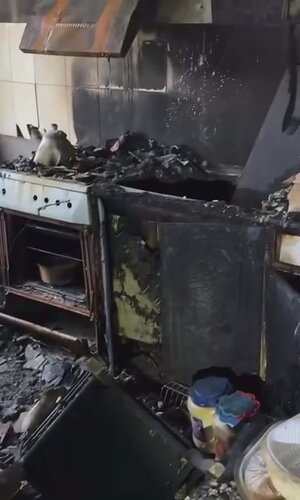 Consequences of the fire in Nalchik. A still from the Telegram channel "Gazeta Yuga" https://t.me/gazetayuga/13339
