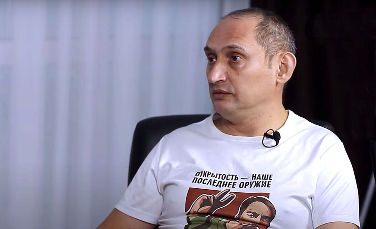 Vitaly Votanovsky. Video still from "Alfa News" https://www.youtube.com/watch?v=PrGP1uJlbKA&t=7s