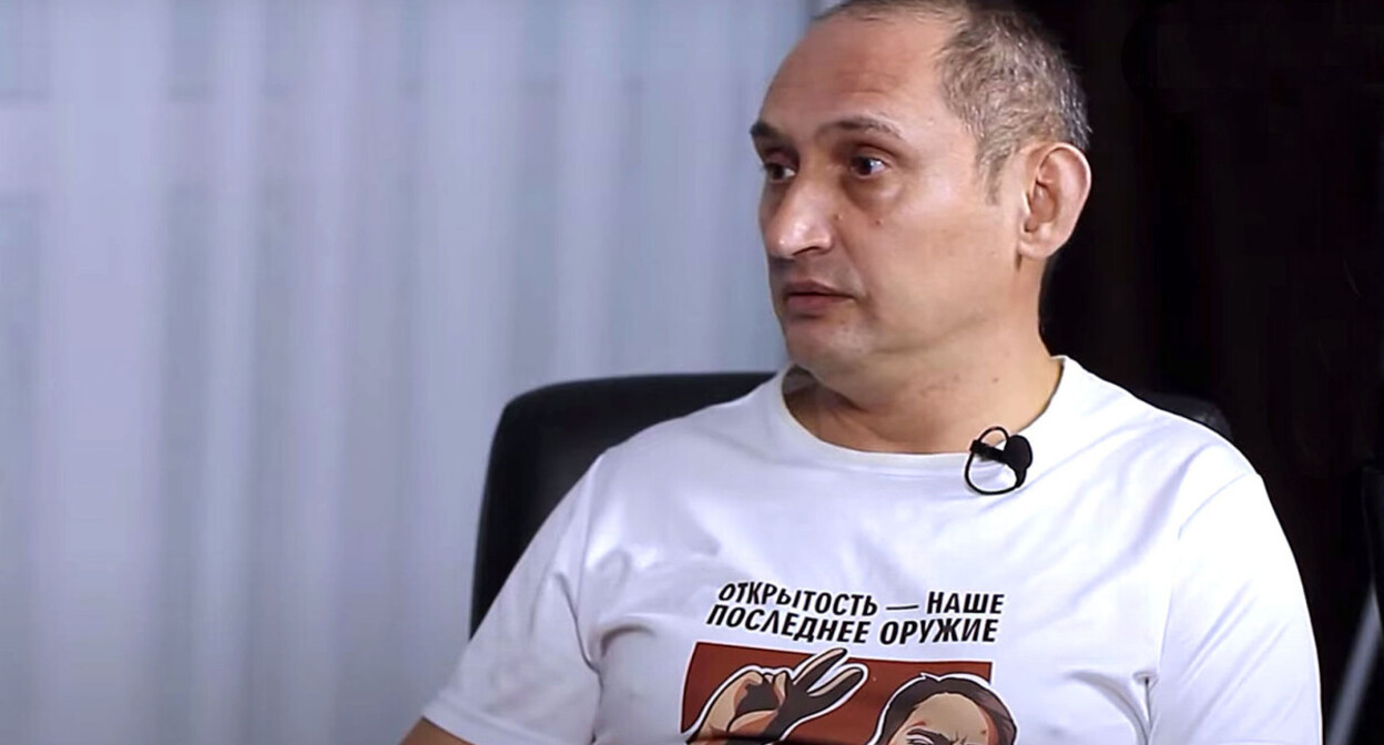 Vitaly Votanovsky. Video still from "Alfa News" https://www.youtube.com/watch?v=PrGP1uJlbKA&t=7s