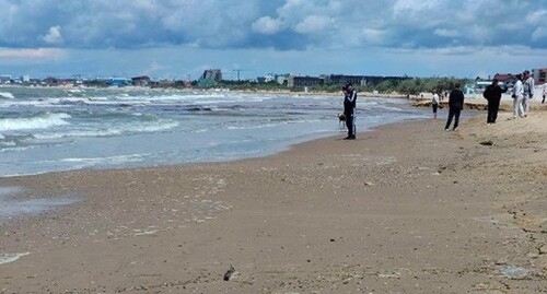 Central beach after the storm. Photo https://t.me/maksanapskii/20298