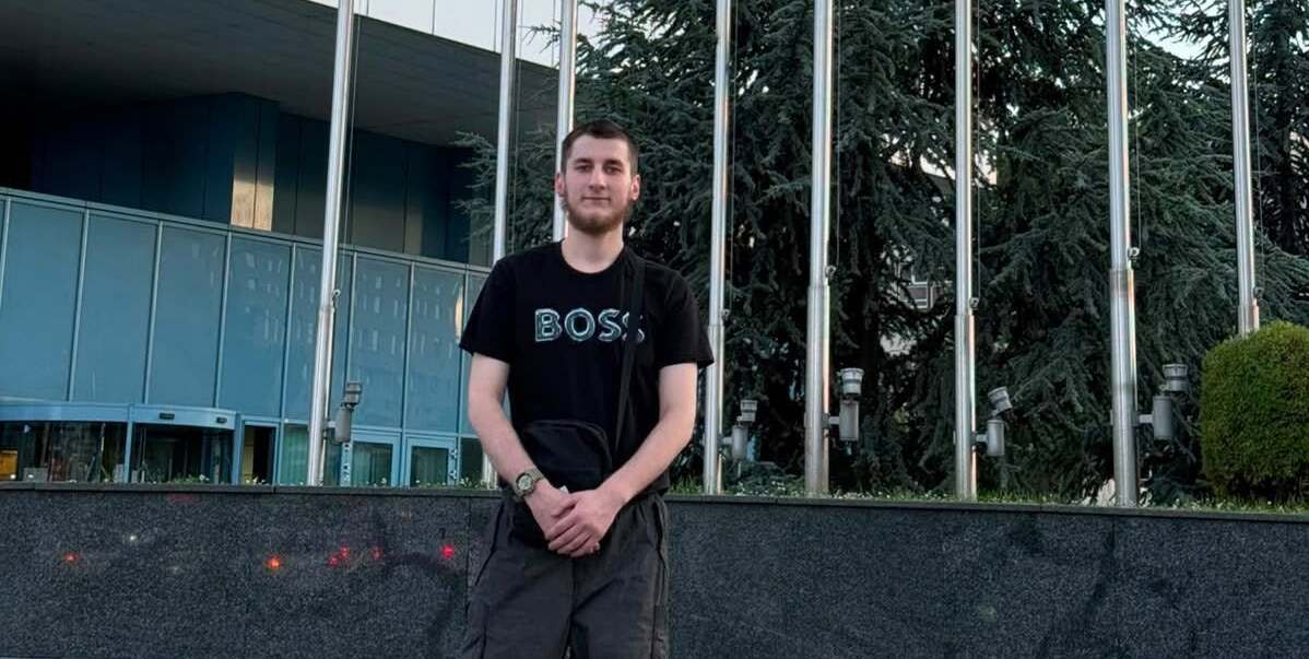 Magomed-Amin Gatagazhev after his release. Screenshot from Roza Dunaeva's post. Magomed-Amin Gatagazhev after his release. Screenshot from Roza Dunaeva's post.
