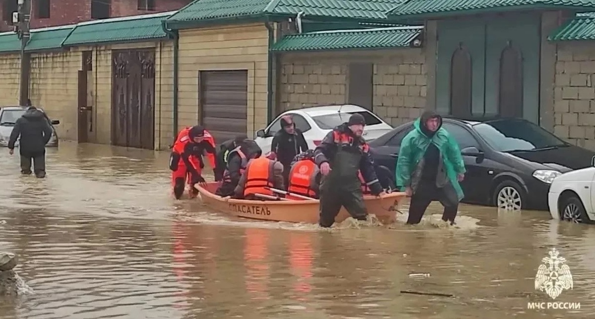 Flood in Dagestan. Photo: Department of the Ministry of Emergency Situations for Dagestan https://t.me/mchsrd/4981