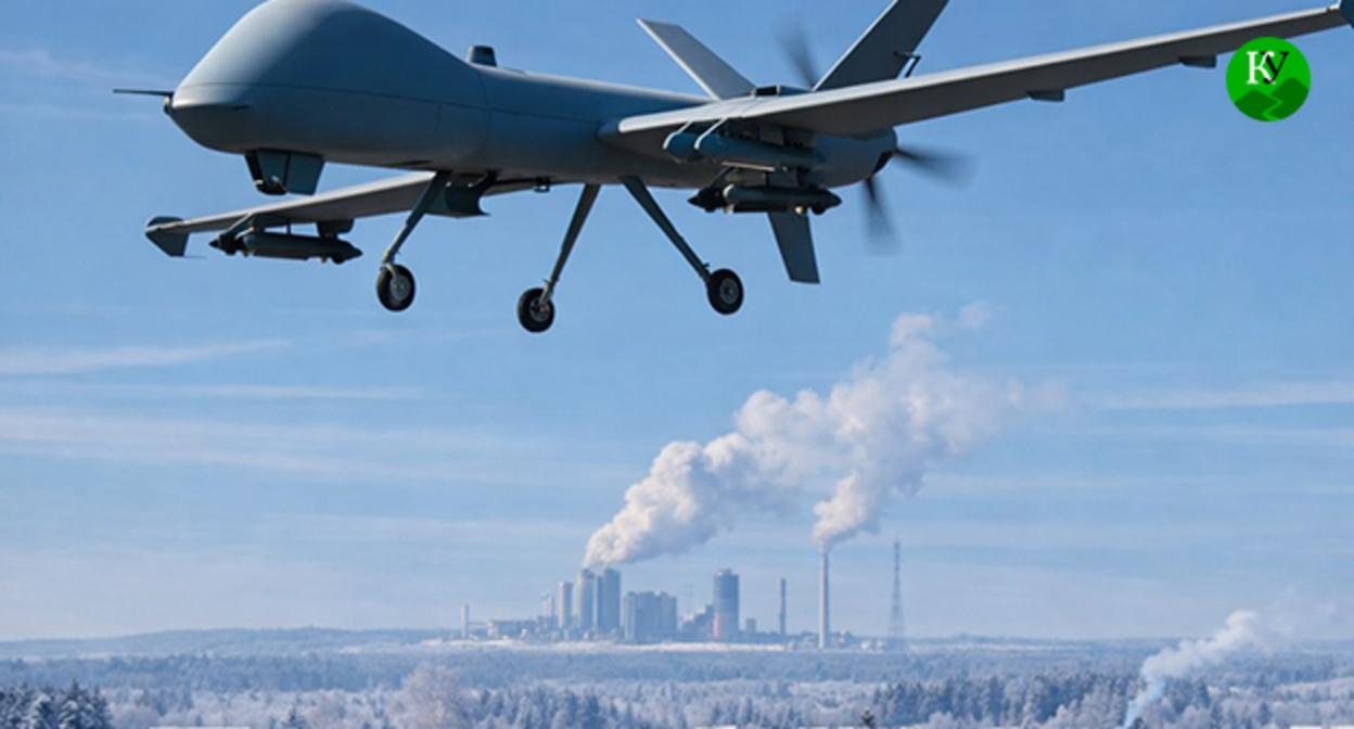 Drone. Illustration created by "Caucasian Knot" using AI in the Copilot program.