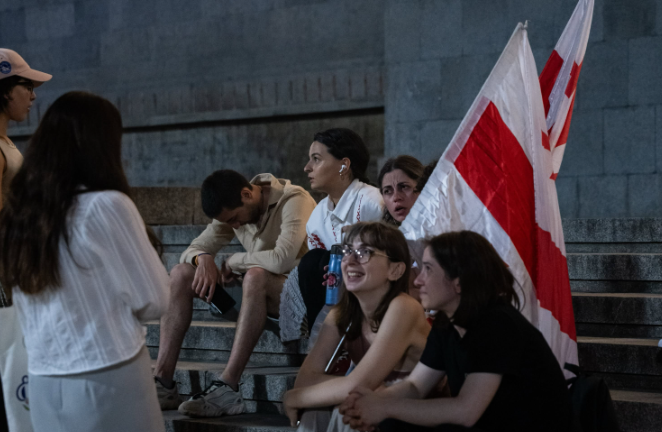 Participants of the protest action in Tbilisi. Screenshot from Publika photo dated 02.08.26, https://www.facebook.com/photo/?fbid=1830019351730940&set=pb.100041686795244.-2207520000 (the activities of the company Meta, which owns the social network, are banned in Russia) Participants of the protest action in Tbilisi. Screenshot from Publika photo dated 02.08.26, https://www.facebook.com/photo/?fbid=1830019351730940&set=pb.100041686795244.-2207520000 (the activities of the company Meta, which owns the social network, are banned in Russia)