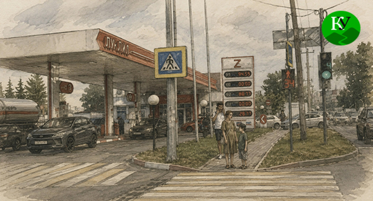 Gas stations. Illustration created by "Caucasian Knot" using AI in the Copilot program. Gas stations. Illustration created by "Caucasian Knot" using AI in the Copilot program.