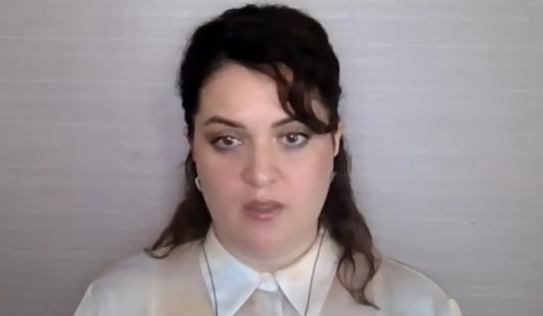Larisa Tupcokova. Frame from the video https://www.youtube.com/watch?v=WfgmPpScCng dated 15.08.26.