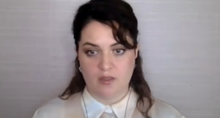 Larisa Tupcokova. Frame from the video https://www.youtube.com/watch?v=WfgmPpScCng dated 15.08.26.