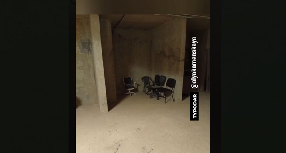 Drone shelter in Krasnodar. Frame from the video https://t.me/typodar/63214