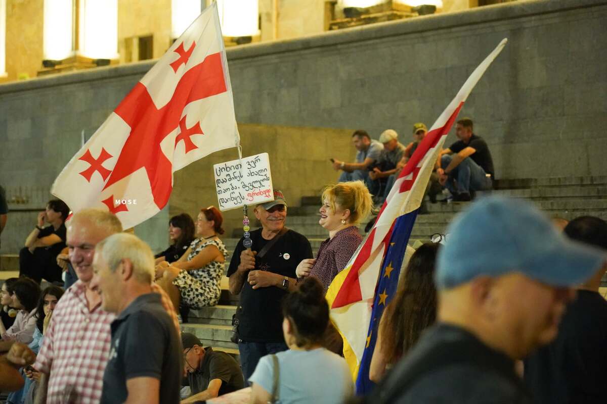 Supporters of Eurointegration in Tbilisi on the 644th day of continuous protests. September 2, 2026. Photo MO SE/ Facebook - owned by Meta, whose activities are banned in Russia