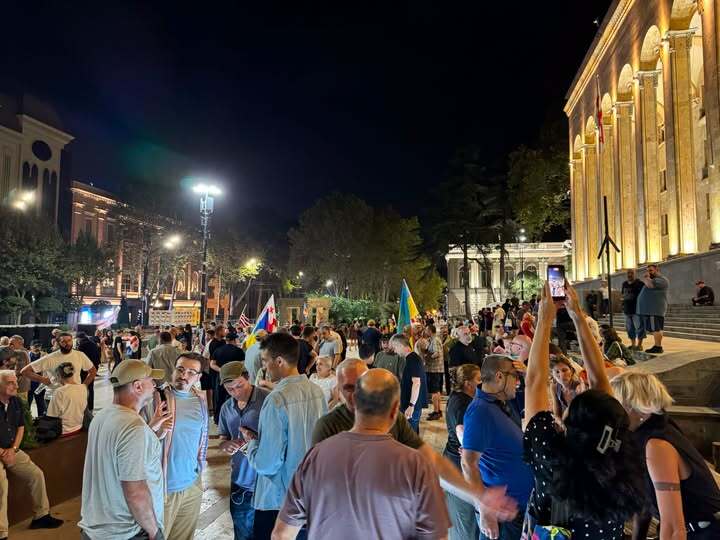 Supporters of Eurointegration in Tbilisi on the 646th day of continuous protests. September 4, 2026 David Chkheidze/ Facebook - owned by Meta, which is banned in Russia. Supporters of Eurointegration in Tbilisi on the 646th day of continuous protests. September 4, 2026 David Chkheidze/ Facebook - owned by Meta, which is banned in Russia.