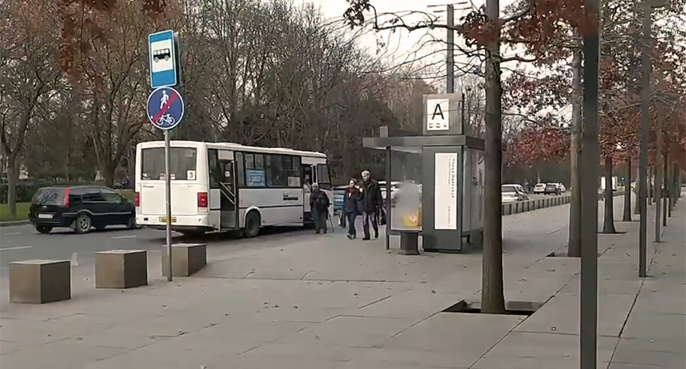 A small capacity bus in Krasnodar. Frame from the video https://www.youtube.com/watch?v=zOlVQzv769A A small capacity bus in Krasnodar. Frame from the video https://www.youtube.com/watch?v=zOlVQzv769A